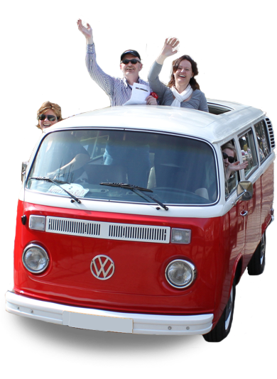 Volkswagen busjes tour keverrally bedrijfsuitje roadtrip